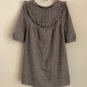 Vintage Juicy Couture Brown Plaid Mini Dress